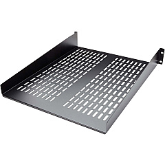 StarTech 2U 22in Vented Rack Mount Shelf - Fixed Server Rack Cabinet Shelf - 50lbs / 22kg (CABSHELF22V)