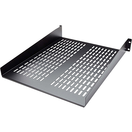 StarTech 2U 22in Vented Rack Mount Shelf - Fixed Server Rack Cabinet Shelf - 50lbs / 22kg (CABSHELF22V)