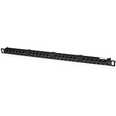 StarTech 24 Port 0.5U Cat5e Patch Panel - RJ45 Ethernet Rackmount Cat 5e 110 Patch Panel (PANELHU24)
