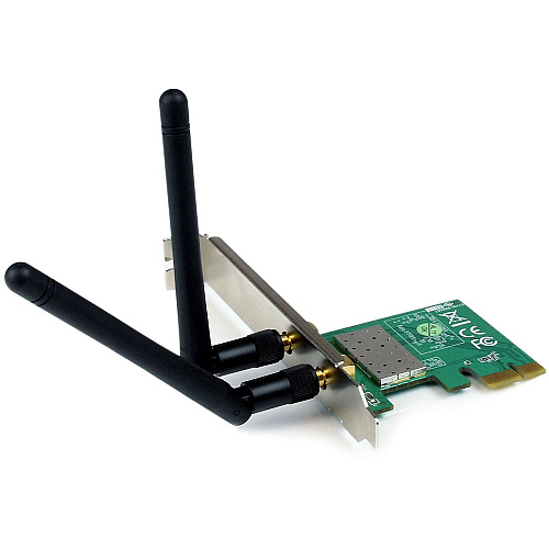 StarTech PCI Express Wireless N Adapter - 300 Mbps PCIe 802.11 b/g/n Network Adapter Card ? 2T2R 2.2 dBi (PEX300WN2X2)