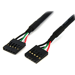 StarTech 24in Internal 5 pin USB IDC Motherboard Header Cable F/F (USBINT5PIN24)