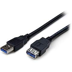 StarTech 6 ft Black SuperSpeed USB 3.0 Extension Cable A to A - M/F (USB3SEXT6BK) StarTech 6 ft Black SuperSpeed USB 3.0 Extension Cable A to A - M/F (USB3SEXT6BK)