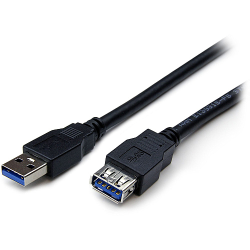 StarTech 6 ft Black SuperSpeed USB 3.0 Extension Cable A to A - M/F (USB3SEXT6BK)