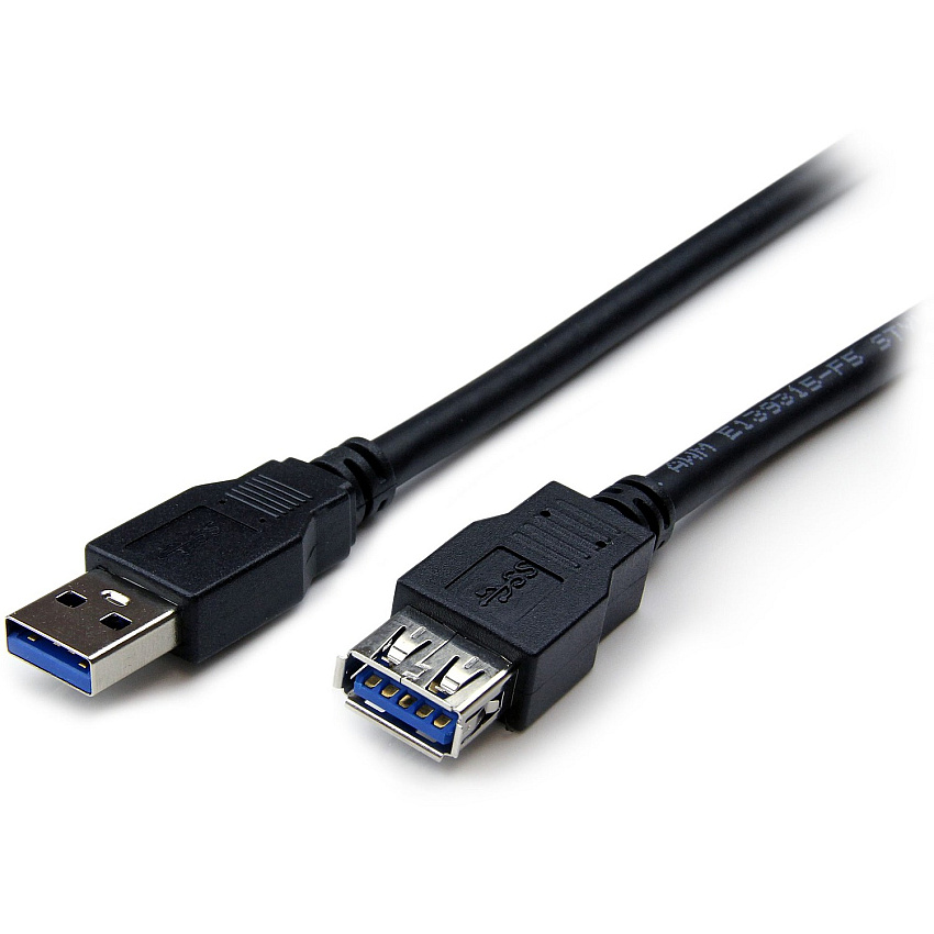 StarTech 6 ft Black SuperSpeed USB 3.0 Extension Cable A to A - M/F (USB3SEXT6BK)