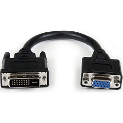 StarTech 8in DVI to VGA Cable Adapter - DVI-I Male to VGA Female (DVIVGAMF8IN) StarTech 8in DVI to VGA Cable Adapter - DVI-I Male to VGA Female (DVIVGAMF8IN)