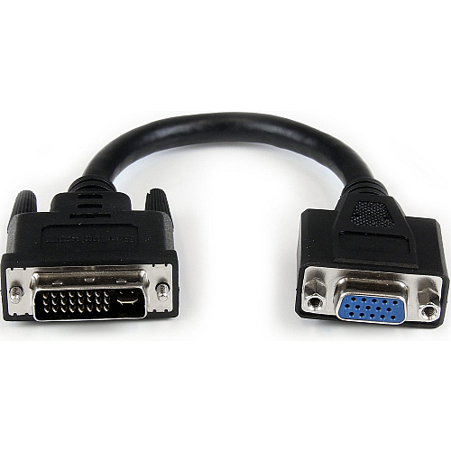 StarTech 8in DVI to VGA Cable Adapter - DVI-I Male to VGA Female (DVIVGAMF8IN)