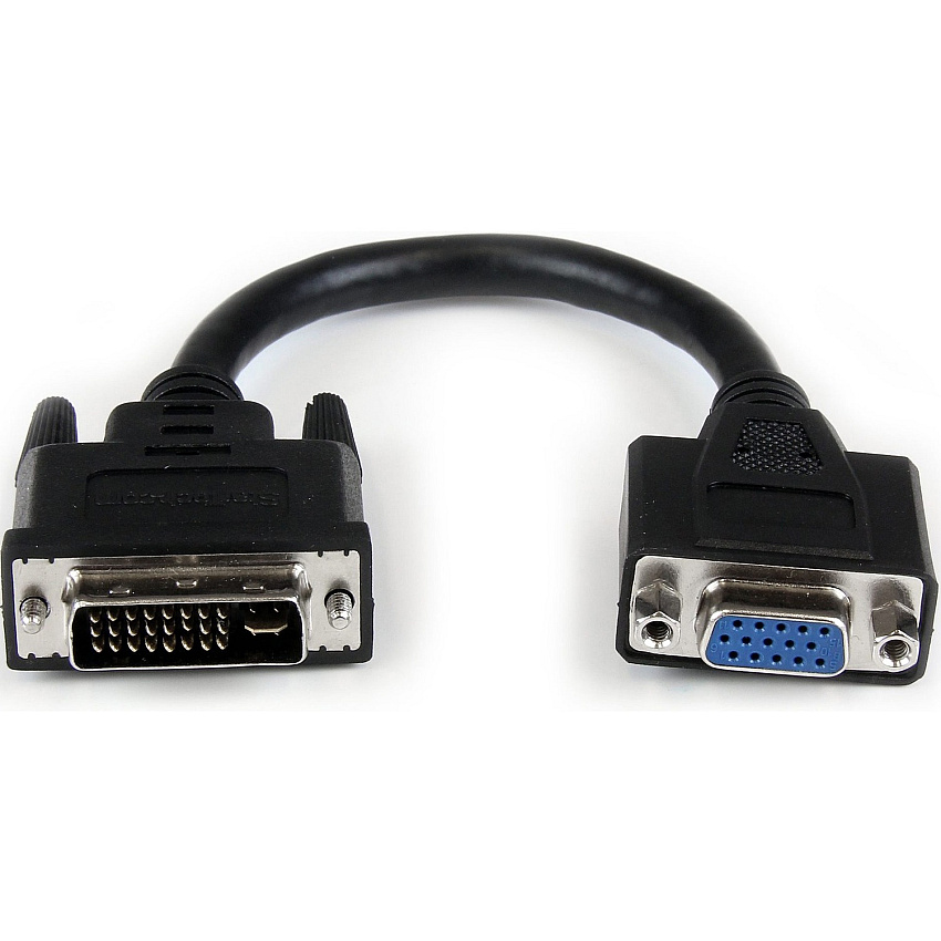 StarTech 8in DVI to VGA Cable Adapter - DVI-I Male to VGA Female (DVIVGAMF8IN)