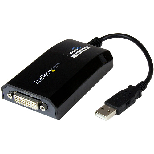 StarTech USB to DVI Adapter - External USB Video Graphics Card for PC and MAC- 1920x1200 (USB2DVIPRO2)