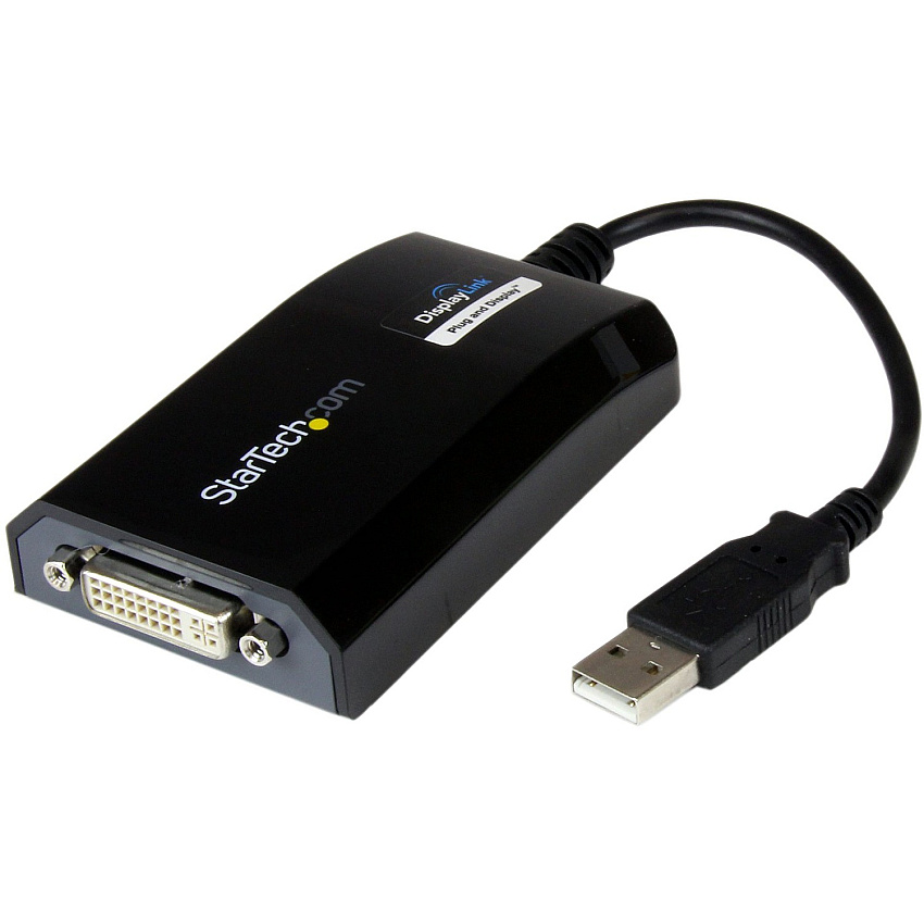 StarTech USB to DVI Adapter - External USB Video Graphics Card for PC and MAC- 1920x1200 (USB2DVIPRO2)