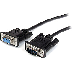 StarTech 1m Black Straight Through DB9 RS232 Serial Cable - M/F (MXT1001MBK)