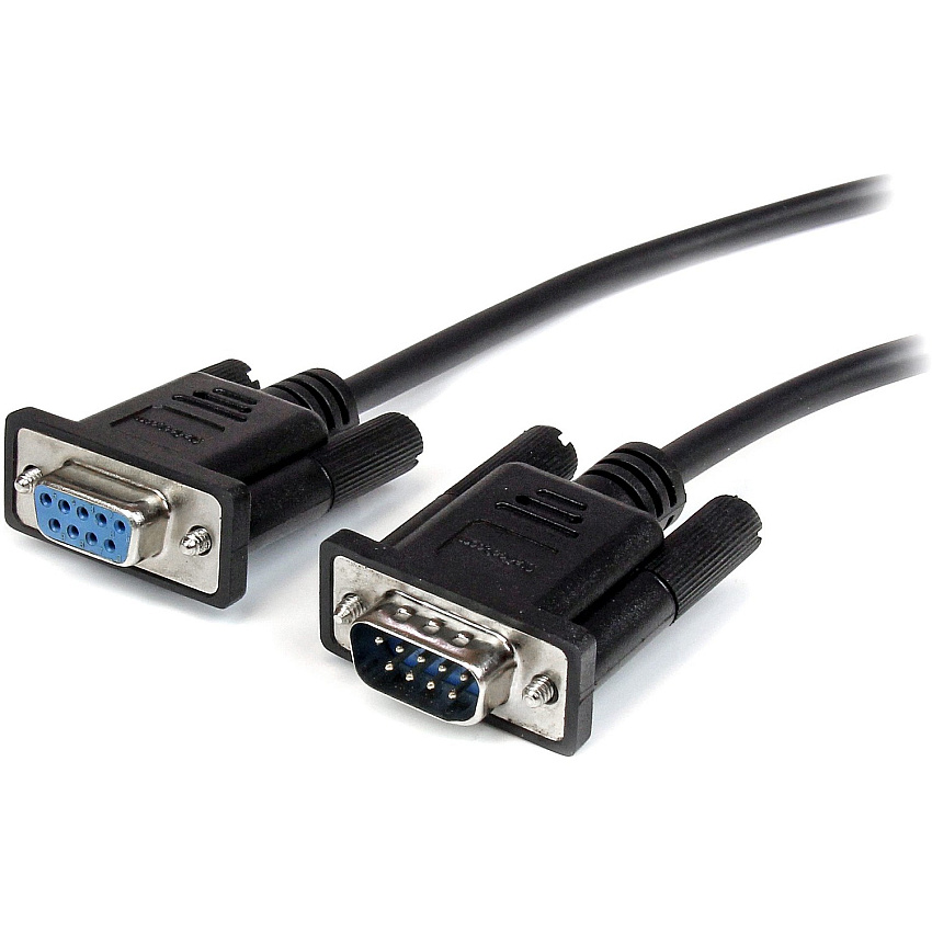 StarTech 3m Black Straight Through DB9 RS232 Serial Cable - M/F (MXT1003MBK)