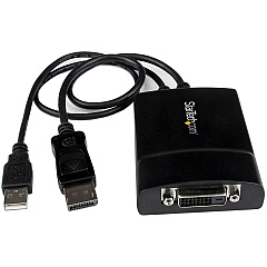 StarTech DisplayPort to DVI Dual Link Active Adapter, DisplayPort to DVI-D Adapter/Video Converter 2560x1600 60Hz, DP to DVI Adapter (DP2DVID2) StarTech DisplayPort to DVI Dual Link Active Adapter, DisplayPort to DVI-D Adapter/Video Converter 2560x1600 60Hz, DP to DVI Adapter (DP2DVID2)