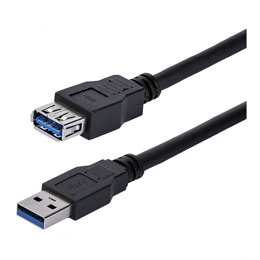 StarTech 1m Black SuperSpeed USB 3.0 Extension Cable A to A - M/F (USB3SEXT1MBK)