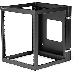 StarTech 12U 22in Depth Hinged Open Frame Wallmount Server Rack (RK1219WALLOH)