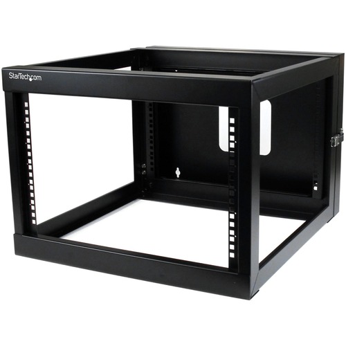 StarTech 6U 22in Depth Hinged Open Frame Wallmount Server Rack (RK619WALLOH)