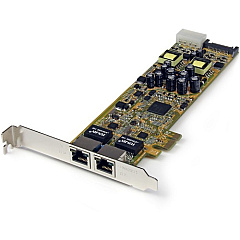 StarTech Dual Port PCI Express Gigabit Ethernet PCIe Network Card Adapter - PoE/PSE (ST2000PEXPSE) StarTech Dual Port PCI Express Gigabit Ethernet PCIe Network Card Adapter - PoE/PSE (ST2000PEXPSE)