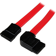 StarTech 18in SATA to Left Side Angle SATA Serial ATA Cable (SATA18LSA1)