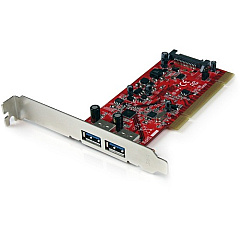 StarTech 2 Port PCI SuperSpeed USB 3.0 Adapter Card with SATA Power (PCIUSB3S22)