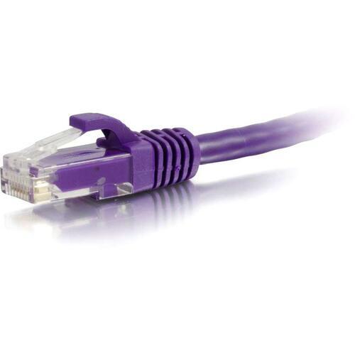 C2G 9 ft Cat6 Snagless UTP Unshielded Network Patch Cable - Purple (04029)