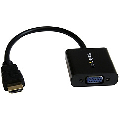 StarTech HDMI to VGA Adapter - 1080p - 1920 x 1080 - Black - HDMI Converter - VGA to HDMI Monitor Adapter (HD2VGAE2)