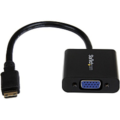 StarTech Mini HDMI to VGA Adapter Converter for Digital Still Camera / Video Camera - 1920x1080 (MNHD2VGAE2) StarTech Mini HDMI to VGA Adapter Converter for Digital Still Camera / Video Camera - 1920x1080 (MNHD2VGAE2)