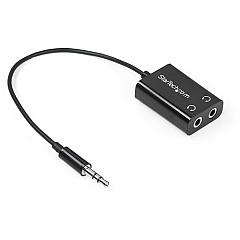 StarTech Black Slim Mini Jack Headphone Splitter Cable Adapter - 3.5mm Male to 2x 3.5mm Female (MUY1MFFADP) StarTech Black Slim Mini Jack Headphone Splitter Cable Adapter - 3.5mm Male to 2x 3.5mm Female (MUY1MFFADP)