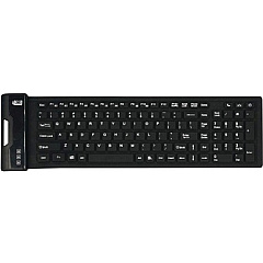 Adesso Antimicrobial Waterproof Flex Keyboard (Compact Size) (AKB222UB)