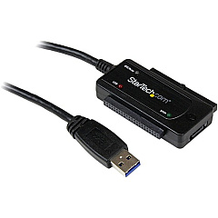 StarTech USB 3.0 to SATA or IDE Hard Drive Adapter Converter (USB3SSATAIDE) StarTech USB 3.0 to SATA or IDE Hard Drive Adapter Converter (USB3SSATAIDE)