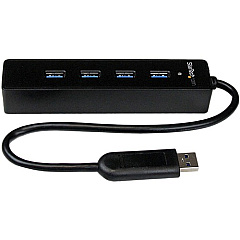 StarTech 4 Port Portable SuperSpeed USB 3.0 Hub with Built-in Cable (ST4300PBU3) StarTech 4 Port Portable SuperSpeed USB 3.0 Hub with Built-in Cable (ST4300PBU3)