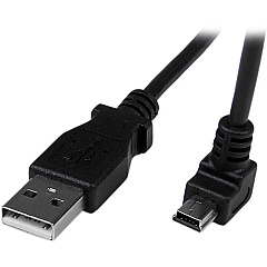 StarTech 2m Mini USB Cable - A to Down Angle Mini B (USBAMB2MD)