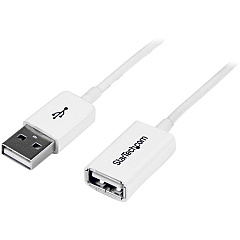 StarTech 3m White USB 2.0 Extension Cable A to A - M/F (USBEXTPAA3MW) StarTech 3m White USB 2.0 Extension Cable A to A - M/F (USBEXTPAA3MW)