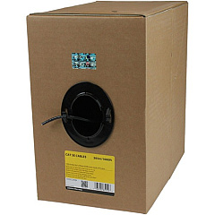 StarTech 1000 ft Bulk Roll of Black CMR Cat5e Solid UTP Riser Cable (WIR5ECMRBK)