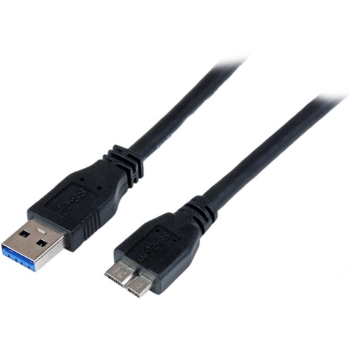 StarTech 1m (3ft) Certified SuperSpeed USB 3.0 A to Micro B Cable - M/M (USB3CAUB1M)