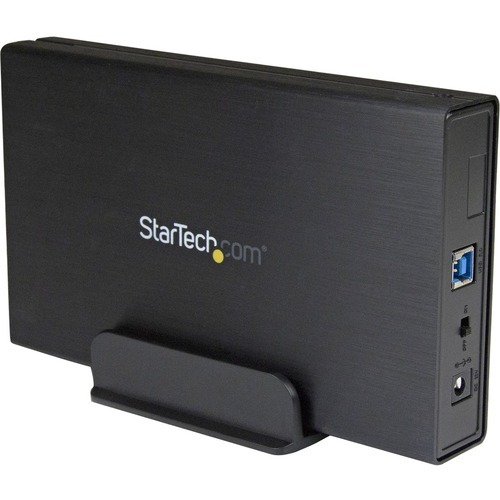 StarTech 3.5in Black USB 3.0 External SATA III Hard Drive Enclosure with UASP for SATA 6 Gbps - Portable External HDD (S3510BMU33)
