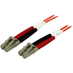 StarTech 5m Fiber Optic Cable - Multimode Duplex 50/125 - OFNP Plenum - LC/LC - OM2 - LC to LC Fiber Patch Cable (50FIBPLCLC5) StarTech 5m Fiber Optic Cable - Multimode Duplex 50/125 - OFNP Plenum - LC/LC - OM2 - LC to LC Fiber Patch Cable (50FIBPLCLC5)