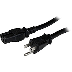 StarTech 8ft (2.4m) Heavy Duty Power Cord, NEMA5-15P to C15, 15A 125V, 14AWG, Replacement AC Computer PC Power Supply Cable (PXT515C158) StarTech 8ft (2.4m) Heavy Duty Power Cord, NEMA5-15P to C15, 15A 125V, 14AWG, Replacement AC Computer PC Power Supply Cable (PXT515C158)