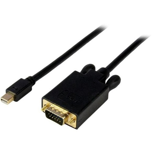 StarTech 6 ft Mini DisplayPort to VGA Adapter Converter Cable - mDP to VGA 1920x1200 - Black (MDP2VGAMM6B)