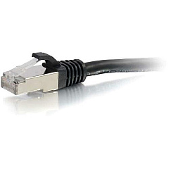 C2G 2ft Cat6 Snagless Shielded (STP) Network Patch Cable - Black (00809) C2G 2ft Cat6 Snagless Shielded (STP) Network Patch Cable - Black (00809)