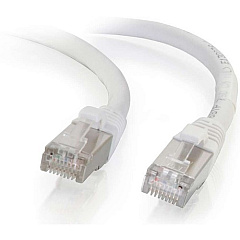 C2G-2ft Cat6 Snagless Shielded (STP) Network Patch Cable - White (00915)