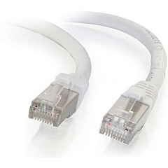 C2G-5ft Cat6 Snagless Shielded (STP) Network Patch Cable - White (00918) C2G-5ft Cat6 Snagless Shielded (STP) Network Patch Cable - White (00918)