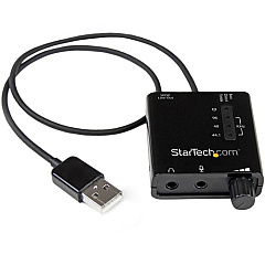 StarTech USB Stereo Audio Adapter External Sound Card with SPDIF Digital Audio (ICUSBAUDIO2D)