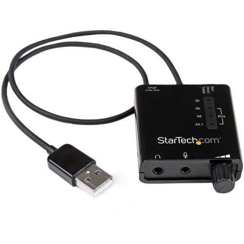 StarTech USB Stereo Audio Adapter External Sound Card with SPDIF Digital Audio (ICUSBAUDIO2D)