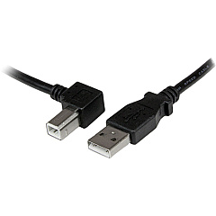 StarTech 1m USB 2.0 A to Left Angle B Cable - M/M (USBAB1ML)