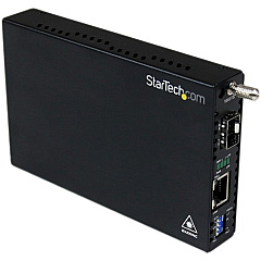 StarTech Gigabit Ethernet Fiber Media Converter with Open SFP Slot (ET91000SFP2)