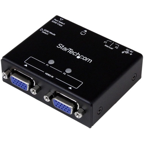 StarTech 2-Port VGA Auto Switch Box with Priority Switching and EDID Copy (ST122VGA)