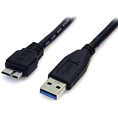 StarTech 0.5m (1.5ft) Black SuperSpeed USB 3.0 Cable A to Micro B - M/M (USB3AUB50CMB) StarTech 0.5m (1.5ft) Black SuperSpeed USB 3.0 Cable A to Micro B - M/M (USB3AUB50CMB)