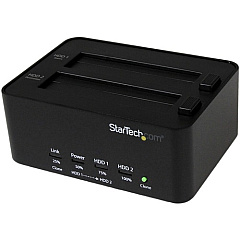 StarTech Dual Bay Hard Drive Duplicator and Eraser, Standalone SATA HDD/SSD Cloner and Disk Eraser, USB 3.0 to SATA Docking Station (SATDOCK2REU3) StarTech Dual Bay Hard Drive Duplicator and Eraser, Standalone SATA HDD/SSD Cloner and Disk Eraser, USB 3.0 to SATA Docking Station (SATDOCK2REU3)