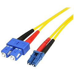 StarTech 7m Fiber Optic Cable - Single-Mode Duplex 9/125 - LSZH - LC/SC - OS1 - LC to SC Fiber Patch Cable (SMFIBLCSC7) StarTech 7m Fiber Optic Cable - Single-Mode Duplex 9/125 - LSZH - LC/SC - OS1 - LC to SC Fiber Patch Cable (SMFIBLCSC7)