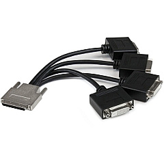 StarTech VHDCI to Quad DVI Splitter Breakout Cable - VHDCI (M) to 4x DVI-D (F) (VHDCI24DVI) StarTech VHDCI to Quad DVI Splitter Breakout Cable - VHDCI (M) to 4x DVI-D (F) (VHDCI24DVI)