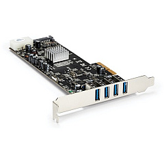 StarTech 4 Port PCI Express (PCIe) SuperSpeed USB 3.0 Card Adapter w/ 4 Dedicated 5Gbps Channels - UASP - SATA/LP4 Power (PEXUSB3S44V) StarTech 4 Port PCI Express (PCIe) SuperSpeed USB 3.0 Card Adapter w/ 4 Dedicated 5Gbps Channels - UASP - SATA/LP4 Power (PEXUSB3S44V)